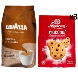 Кофе в зернах и печенье 3 упаковки